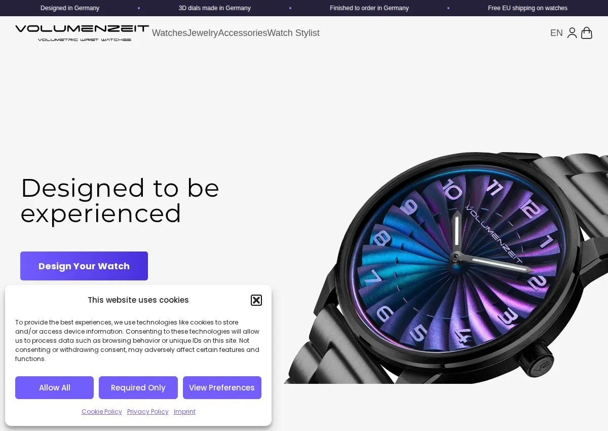Store homepage