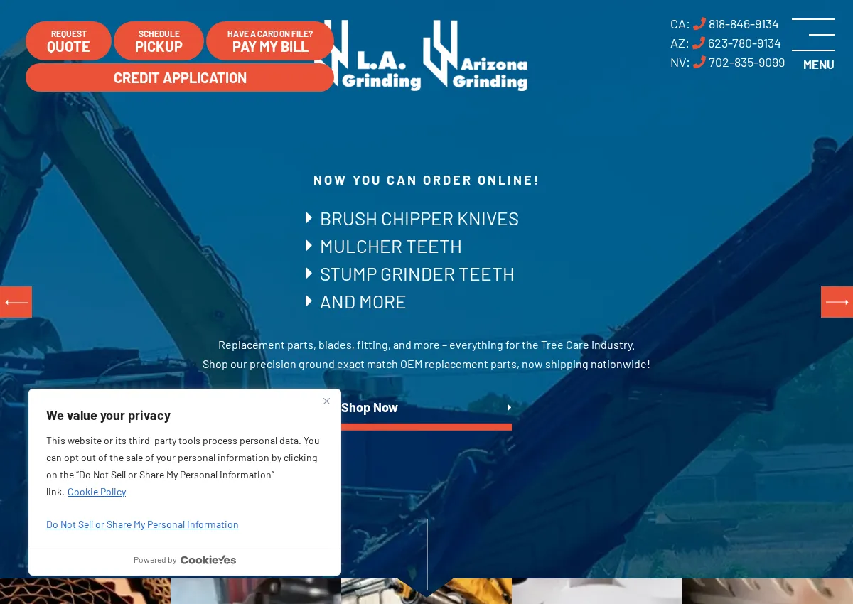 Store homepage