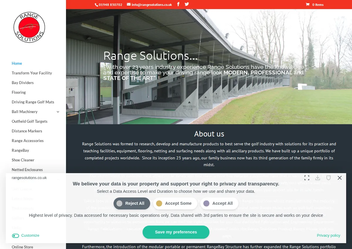 Store homepage