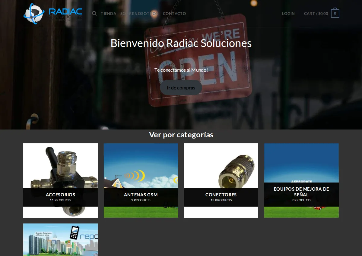 Store homepage
