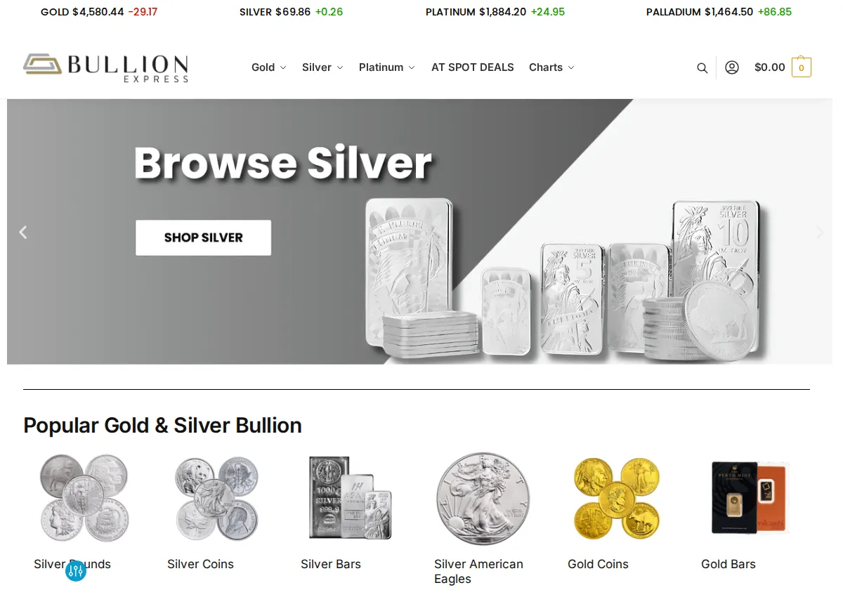Store homepage