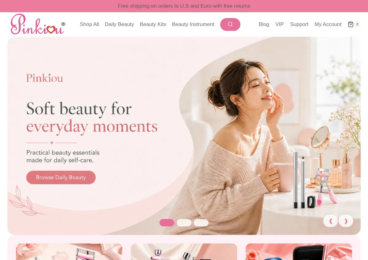 Store homepage