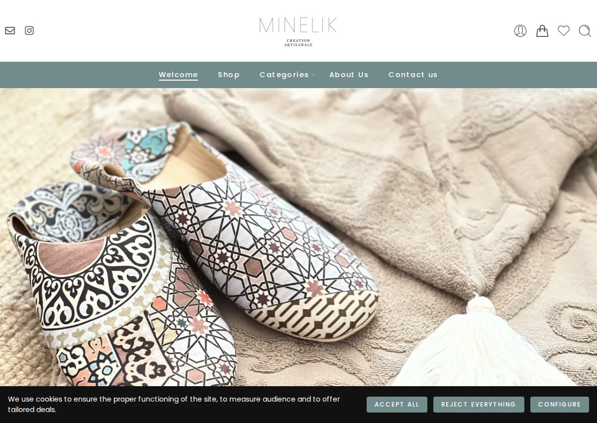 Store homepage