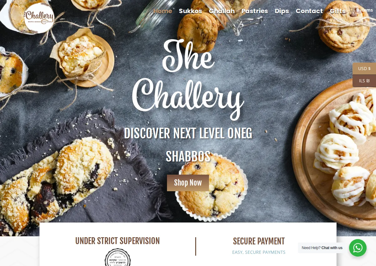 Store homepage