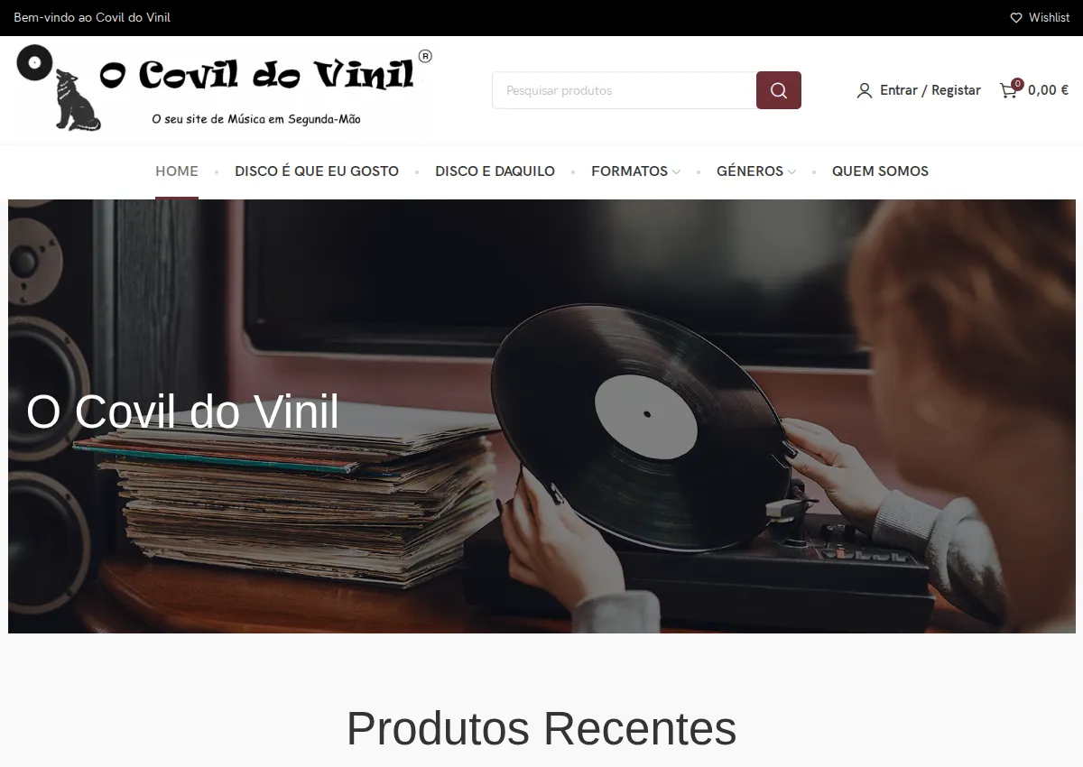 Store homepage