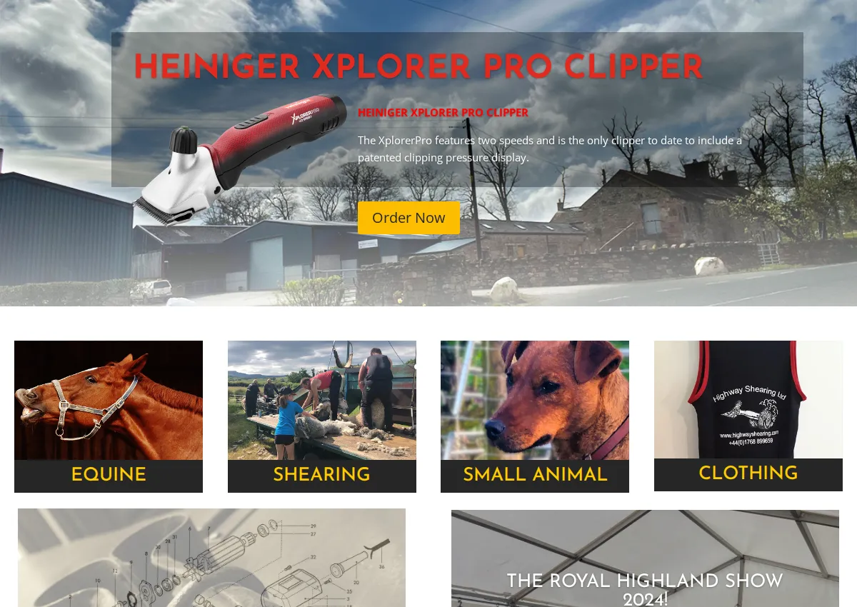 Store homepage