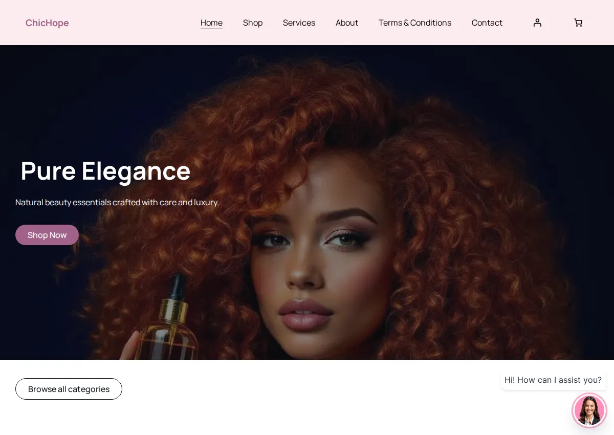 Store homepage