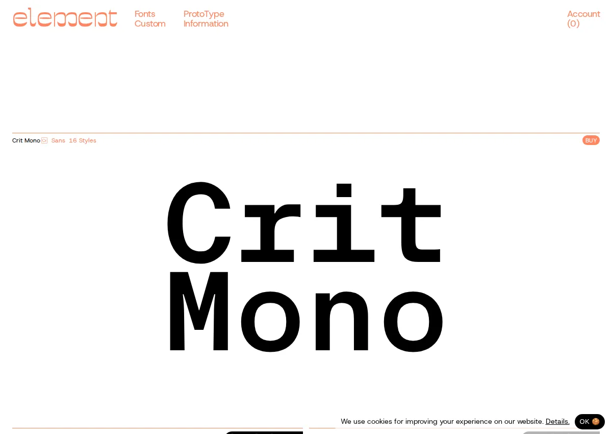 Store homepage