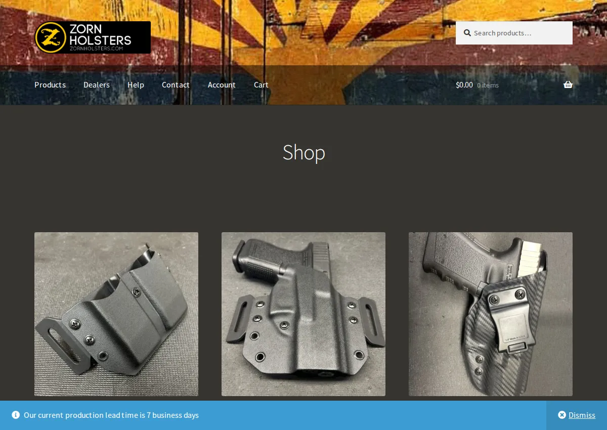 Store homepage