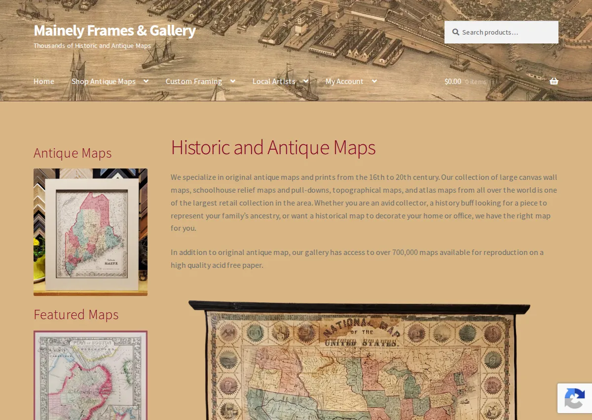 Store homepage
