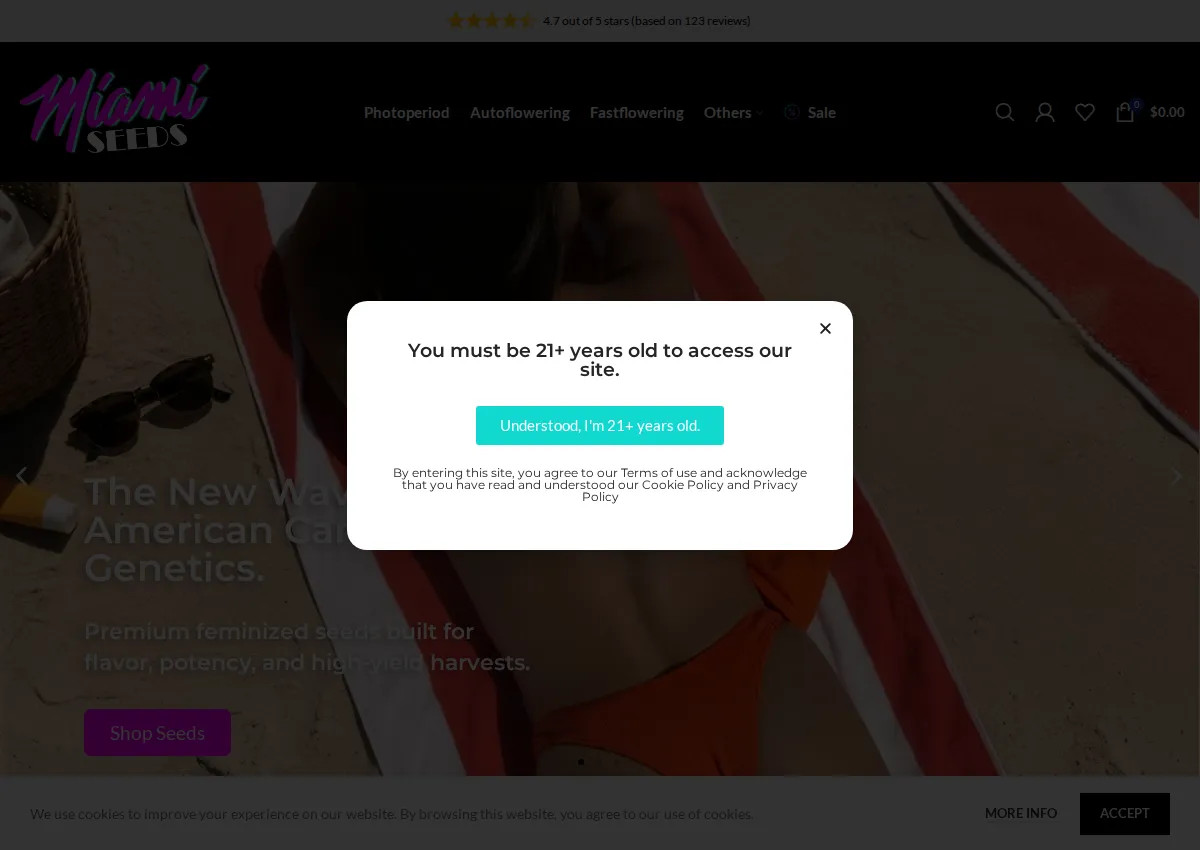 Store homepage