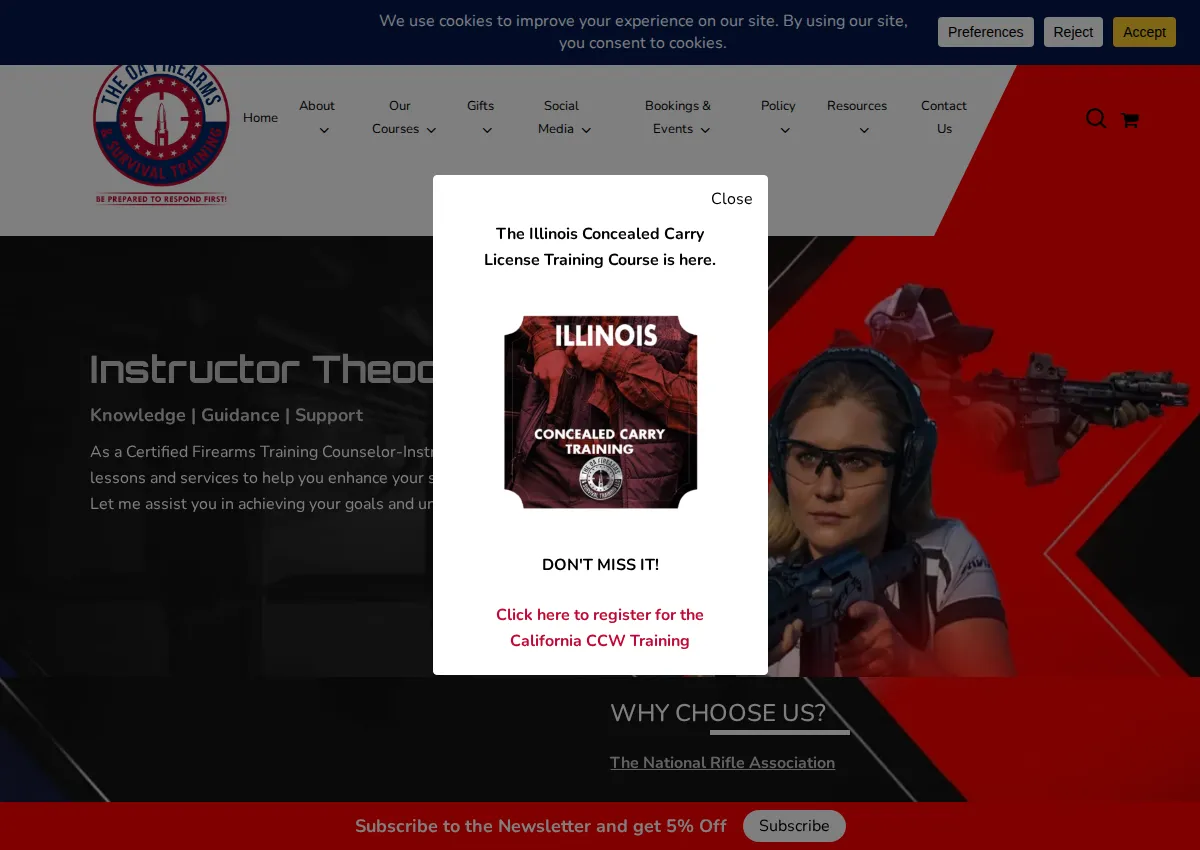 Store homepage