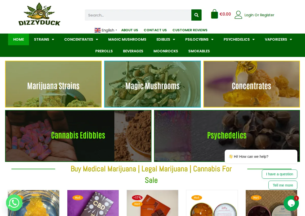 Store homepage