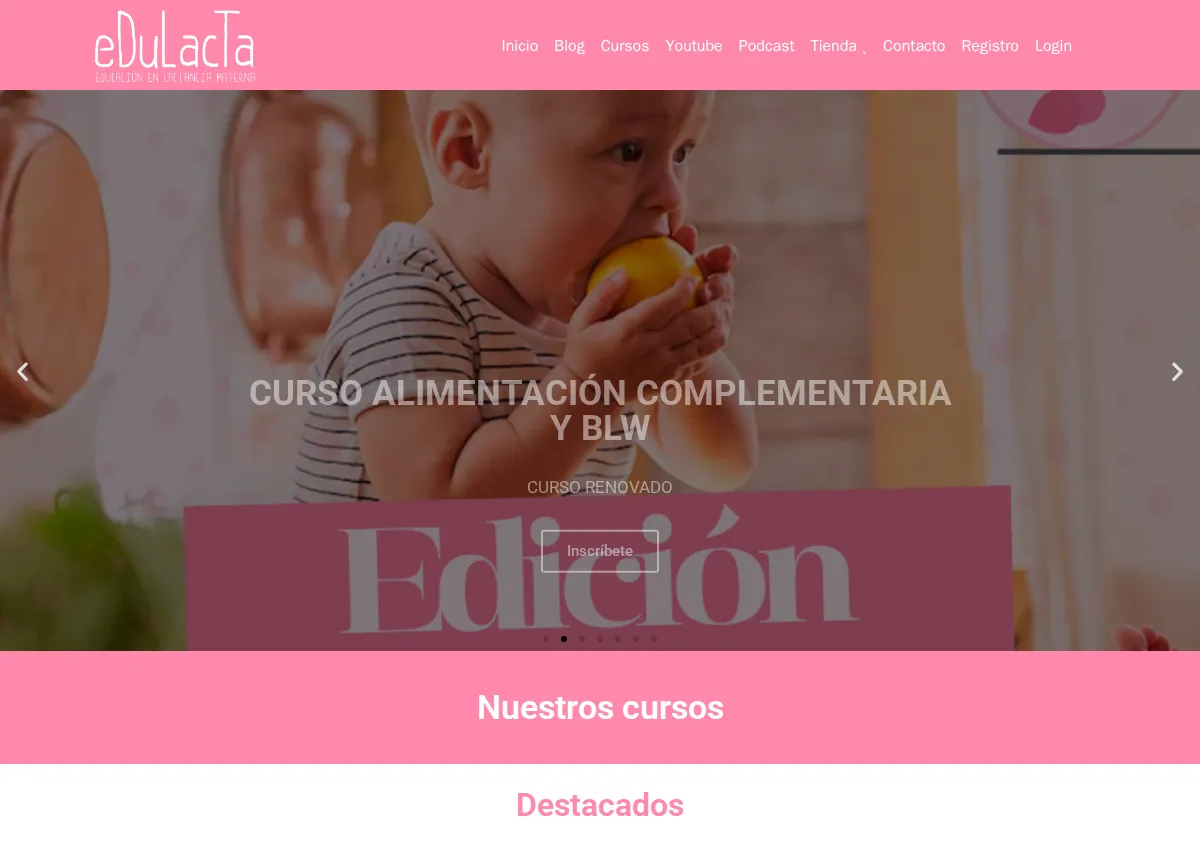 Store homepage