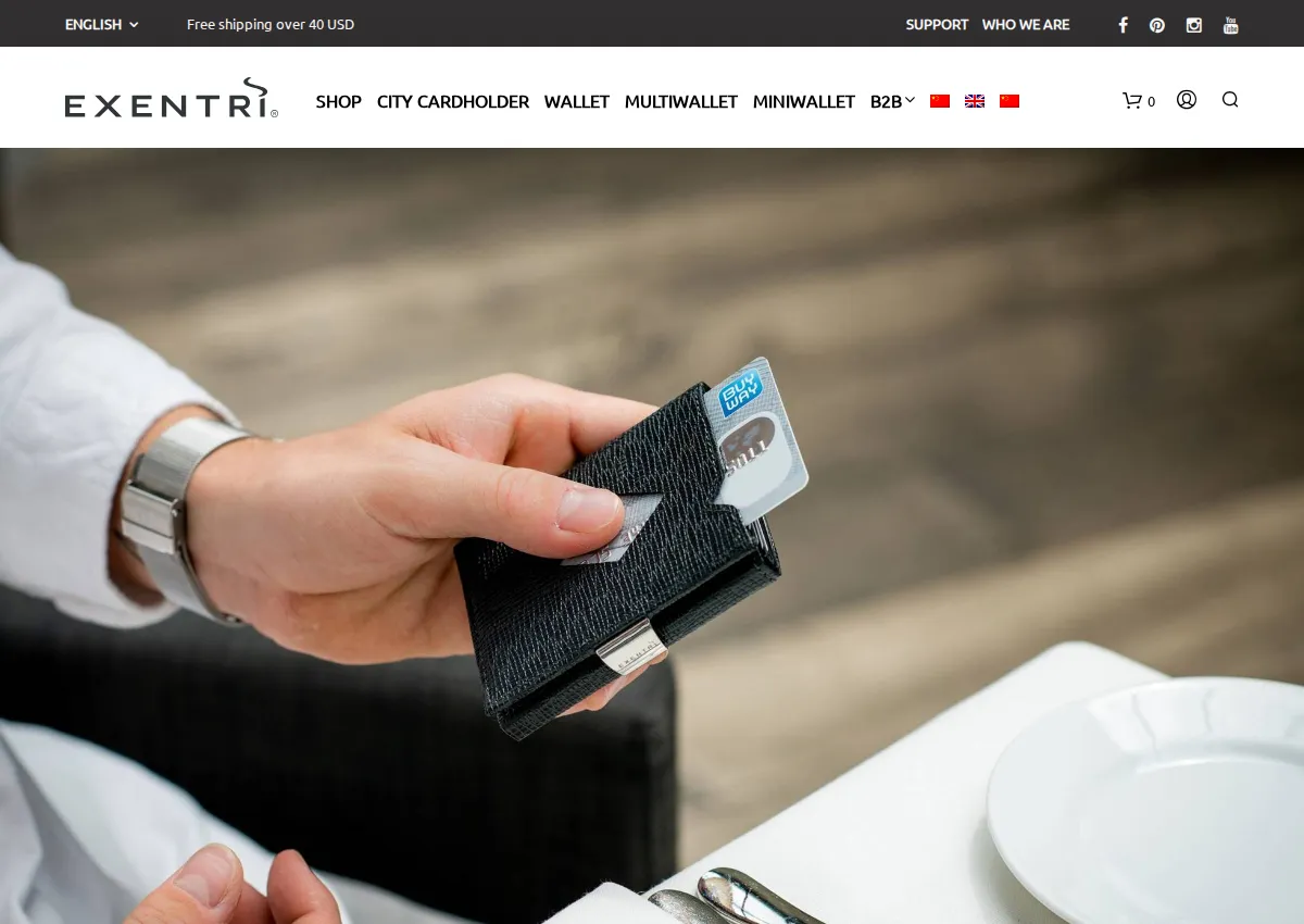 Store homepage