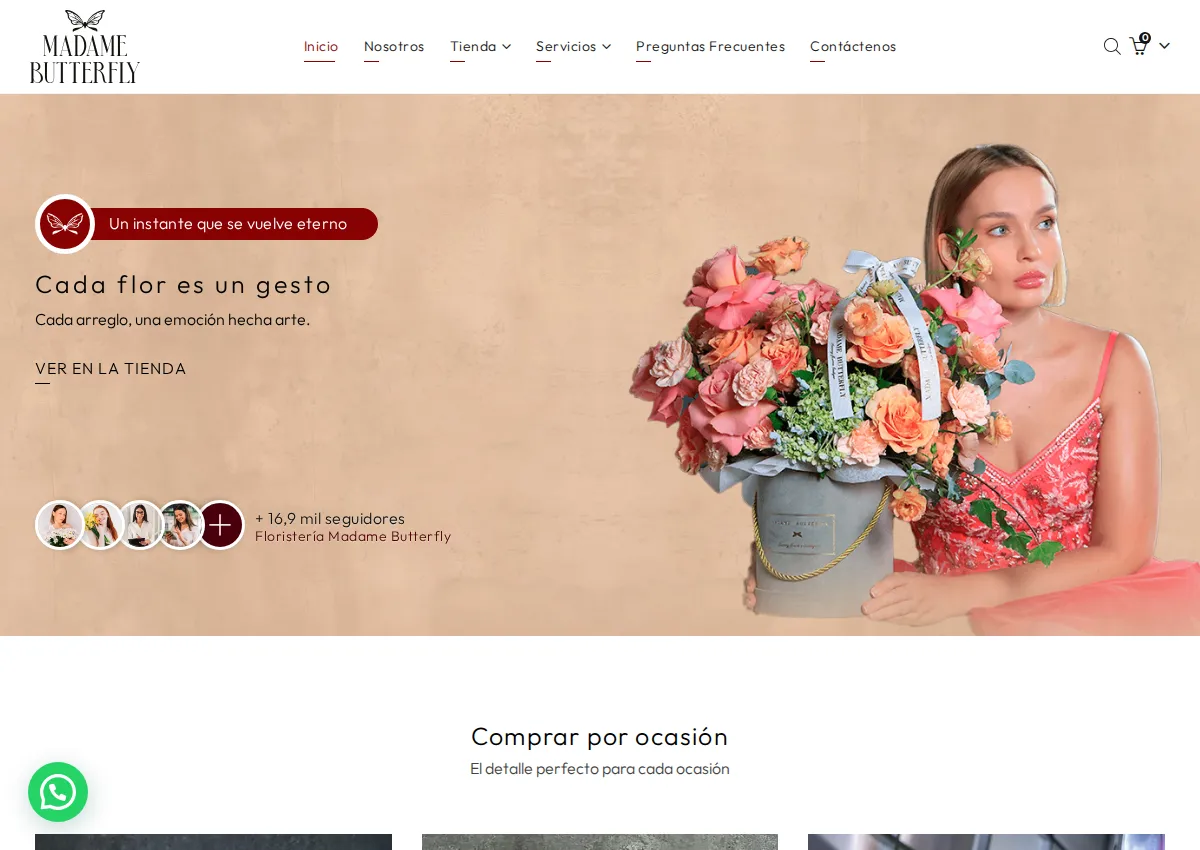 Store homepage