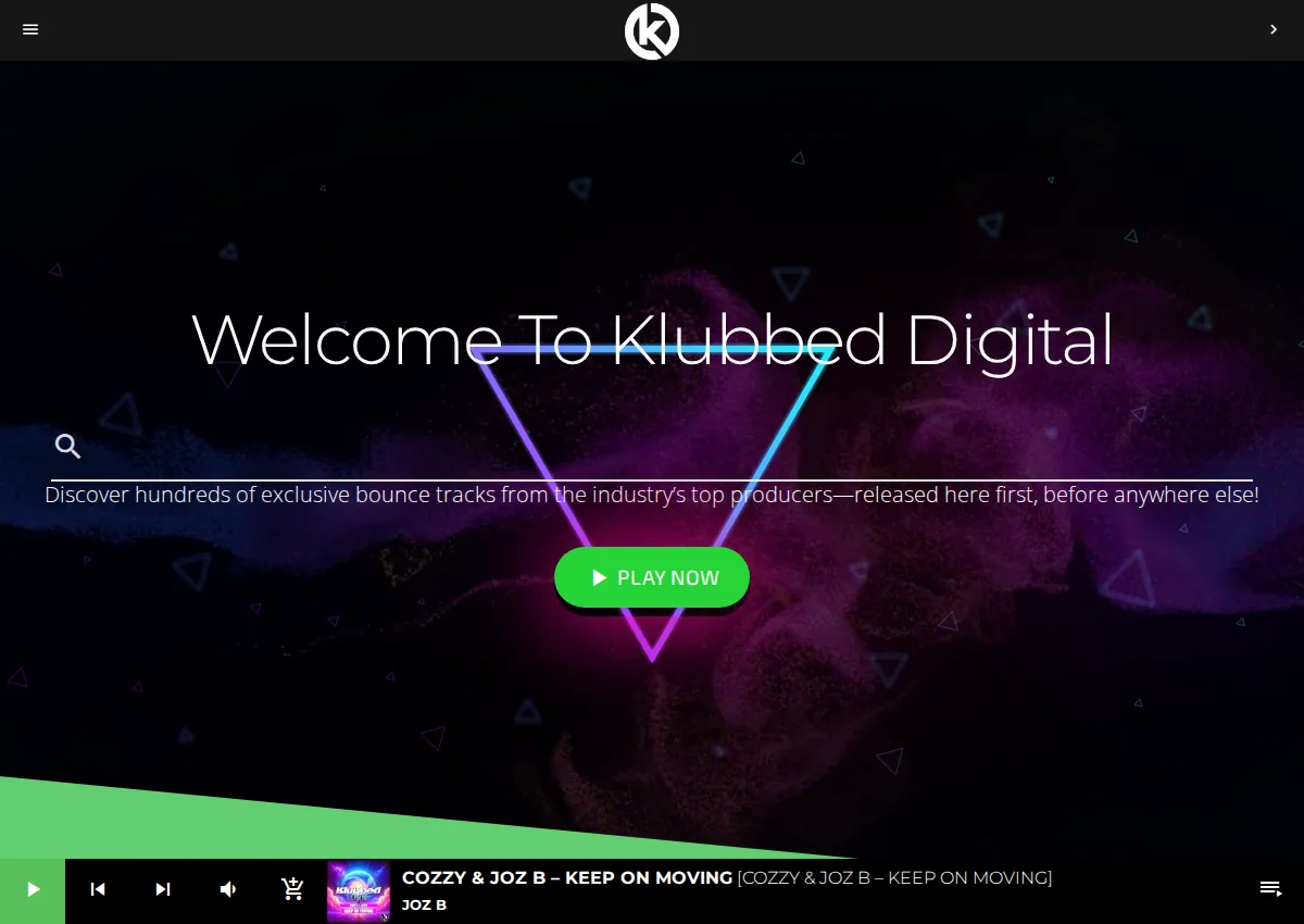 Store homepage