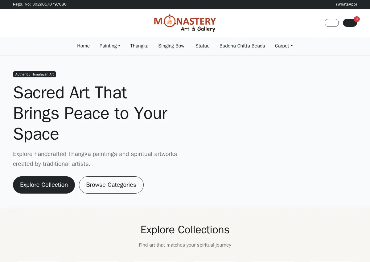 Store homepage