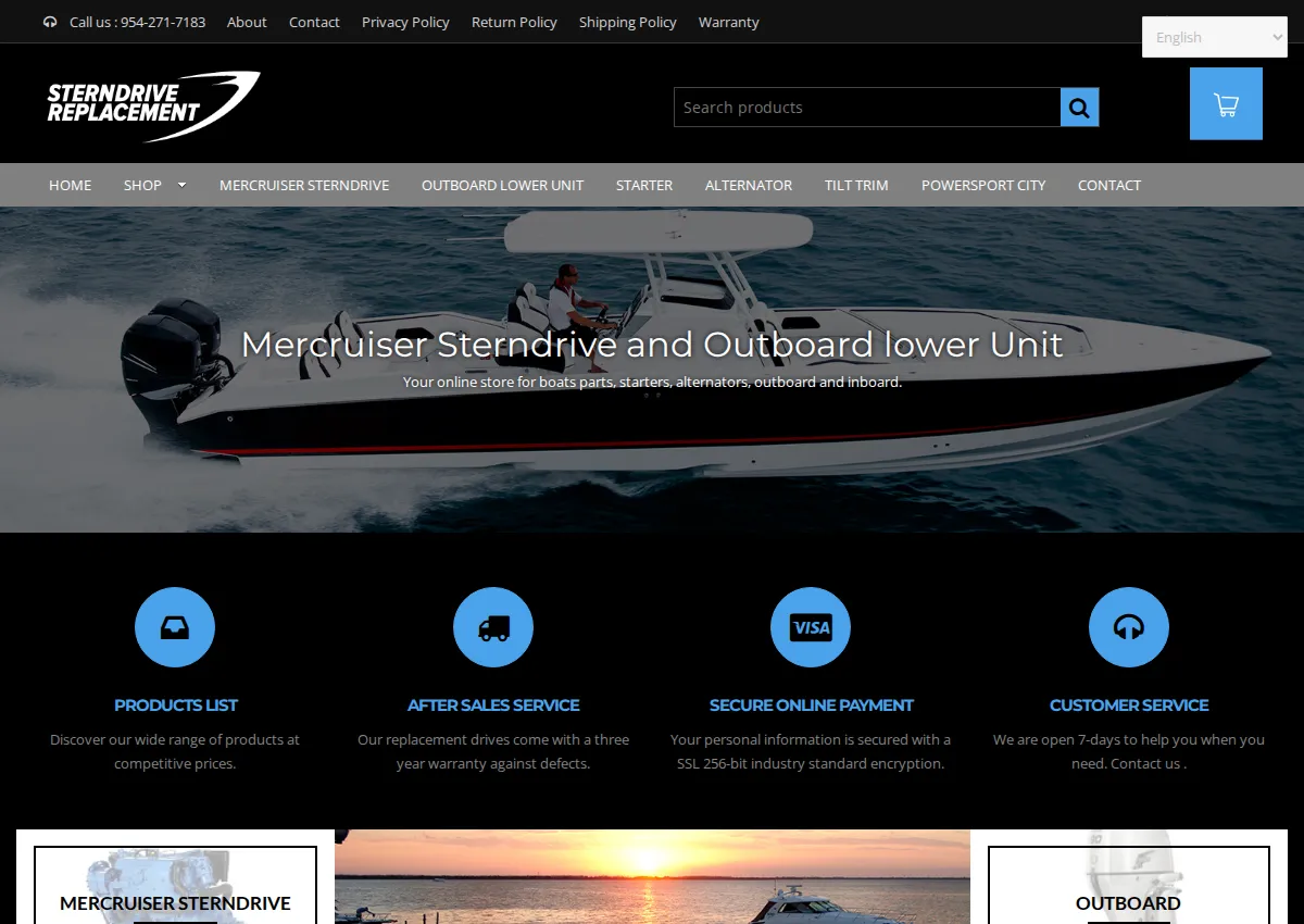 Store homepage