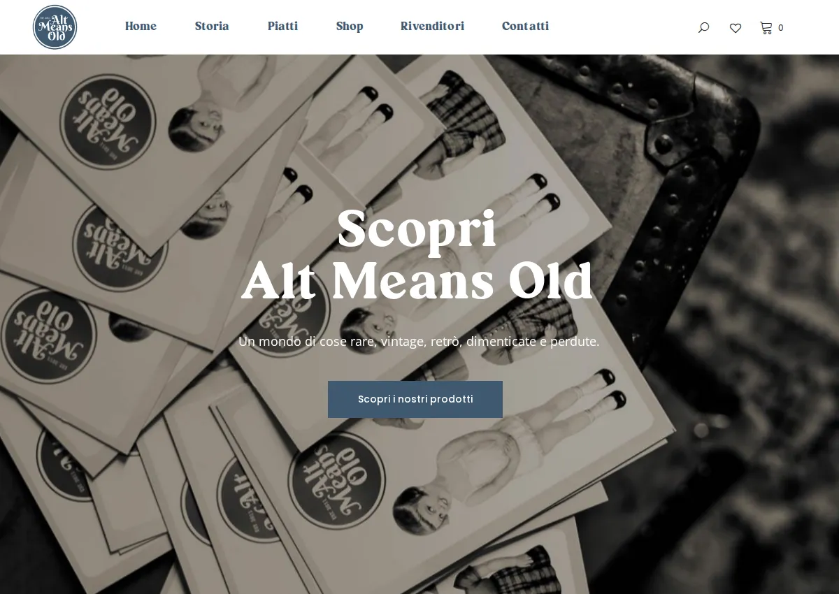 Store homepage