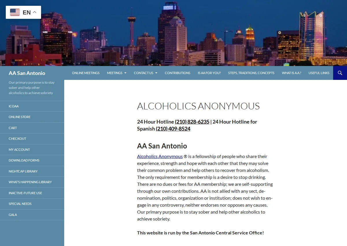 Store homepage