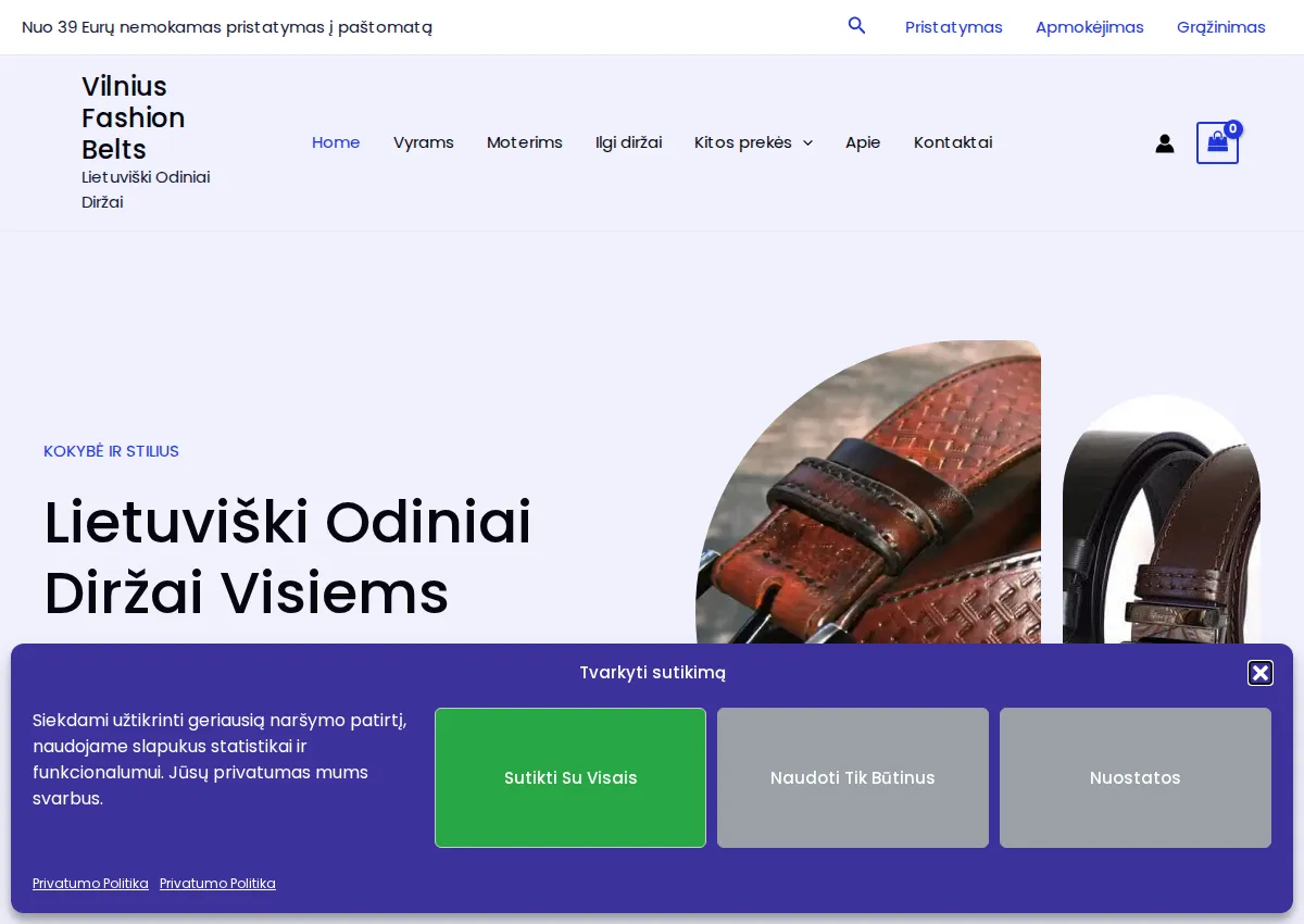 Store homepage