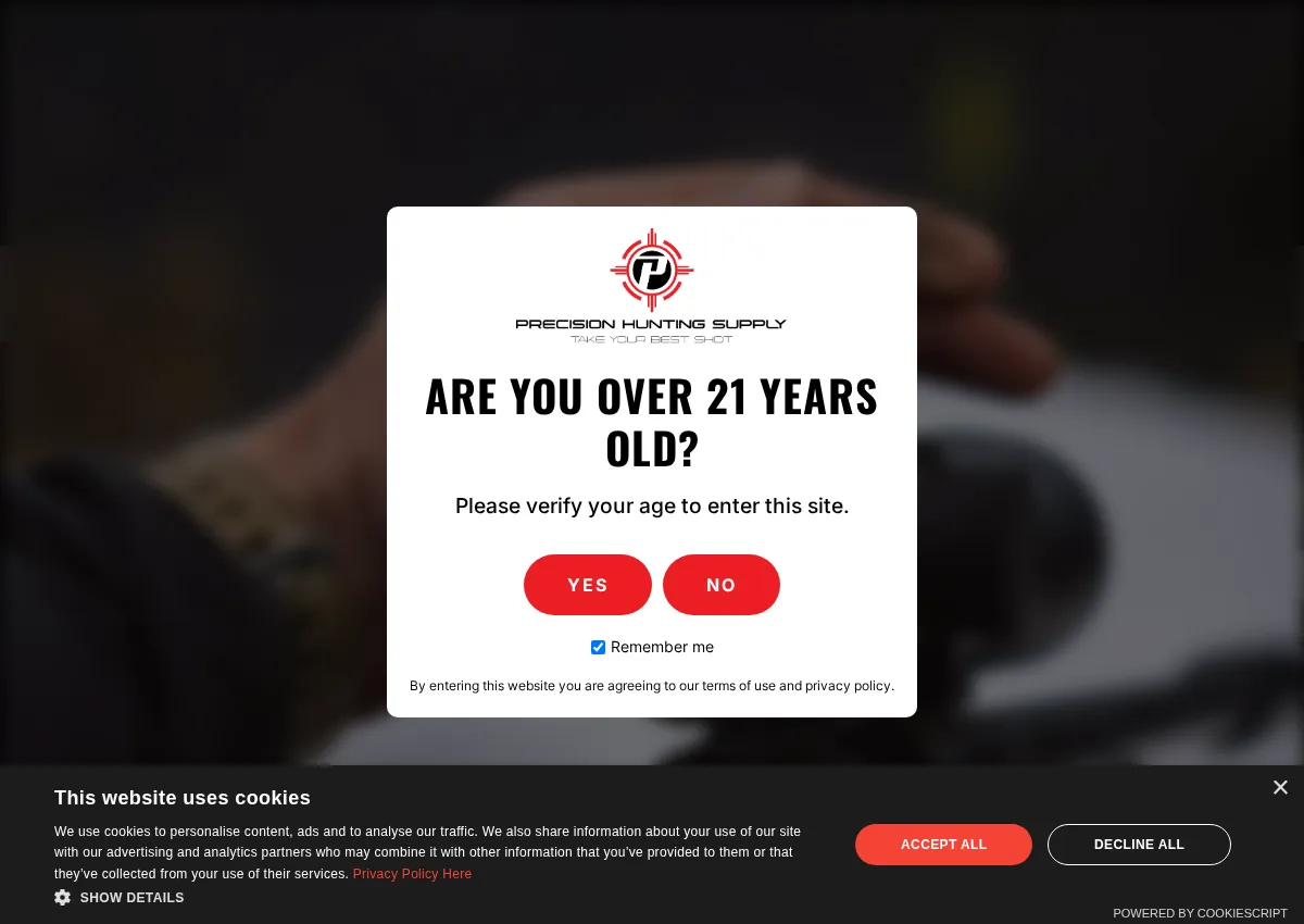 Store homepage