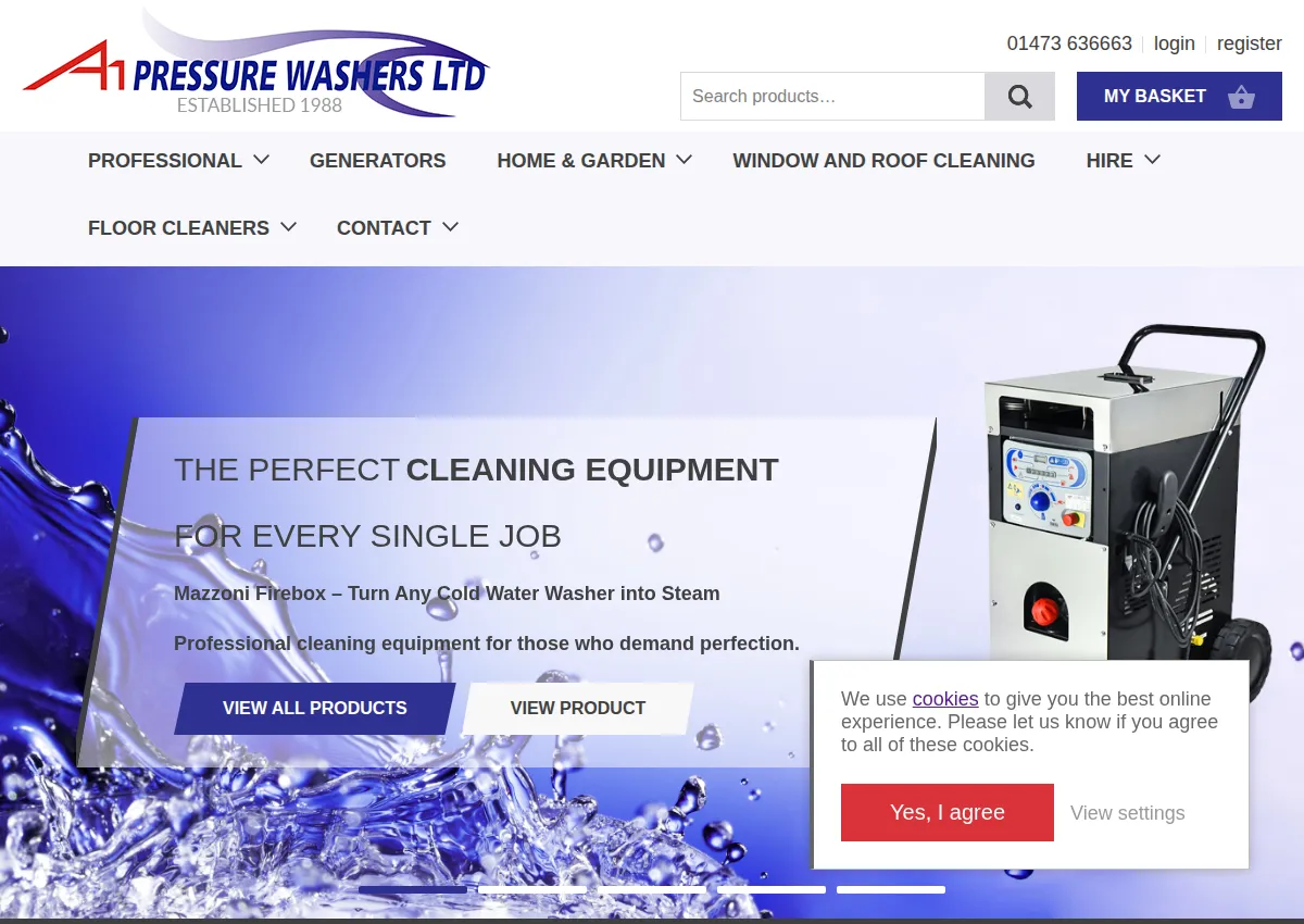 Store homepage