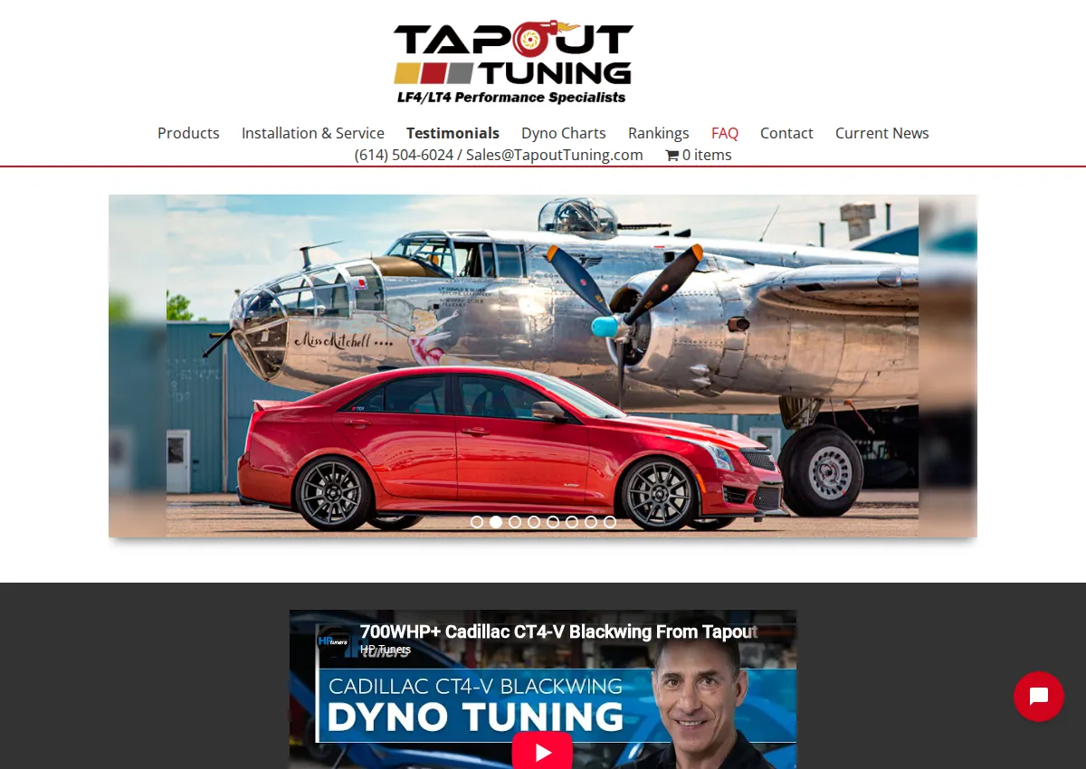 Store homepage