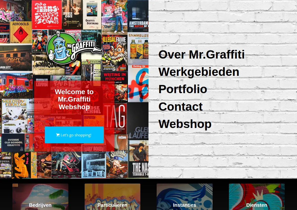 Store homepage