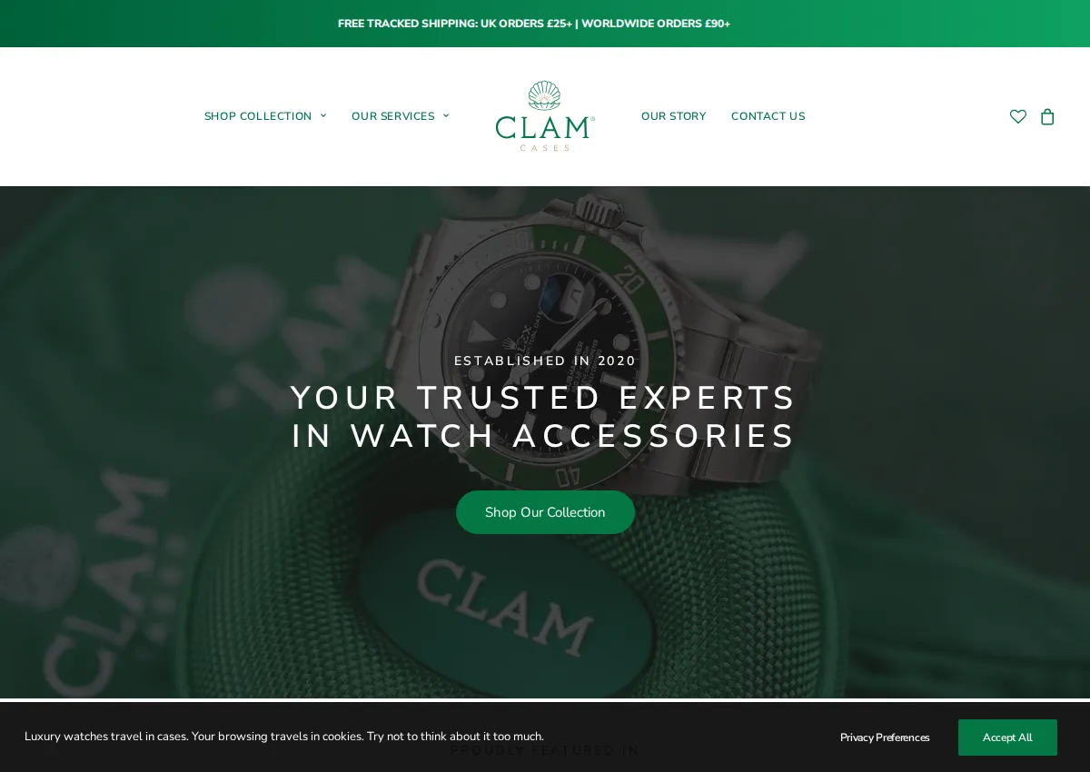 Store homepage