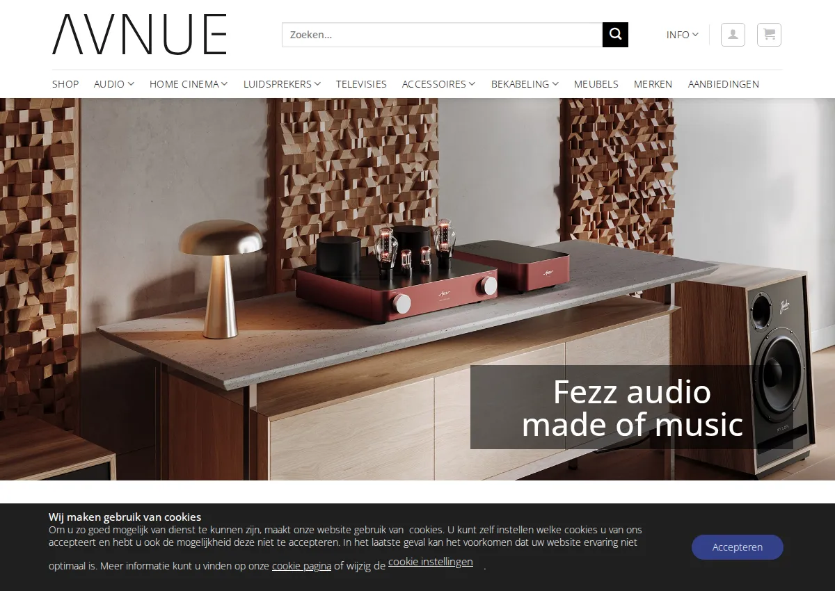 Store homepage
