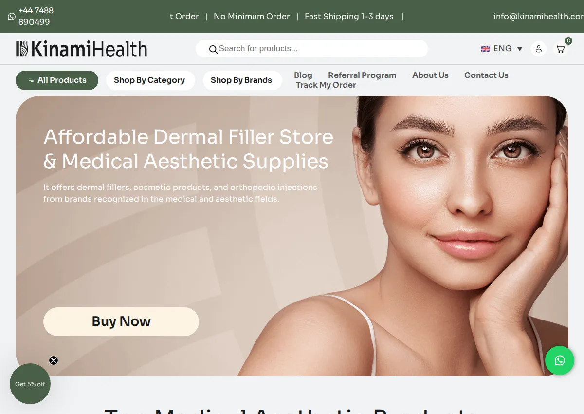 Store homepage