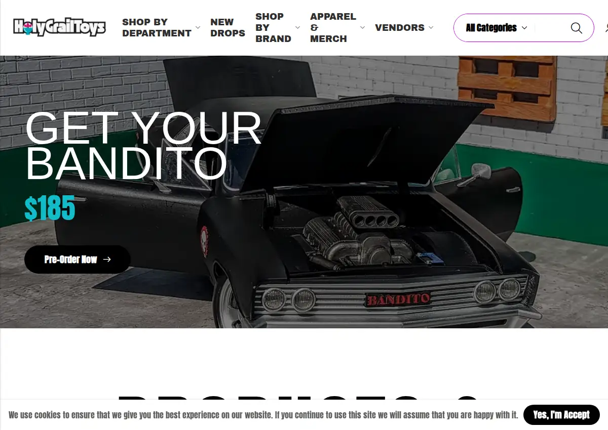 Store homepage