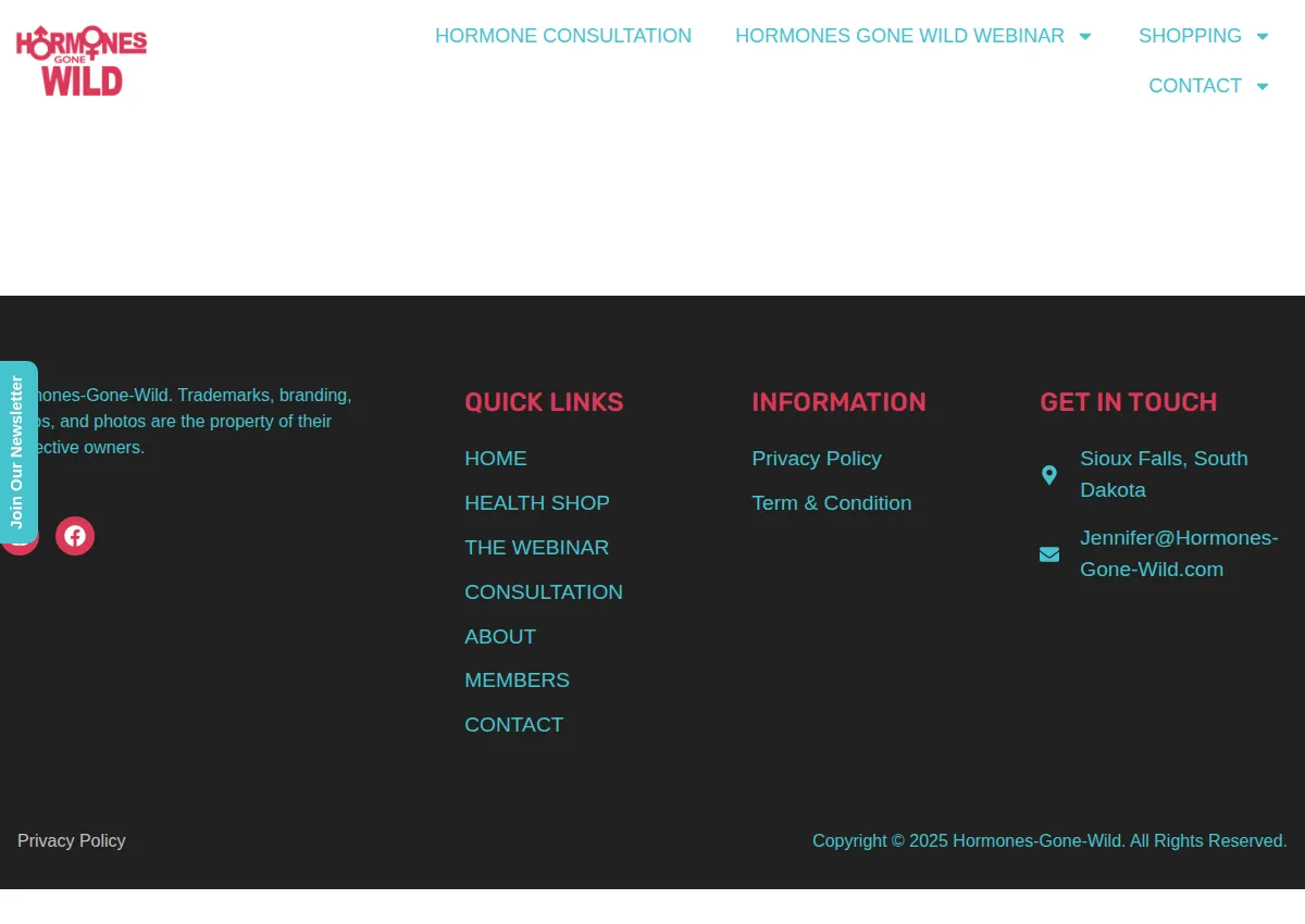 Store homepage
