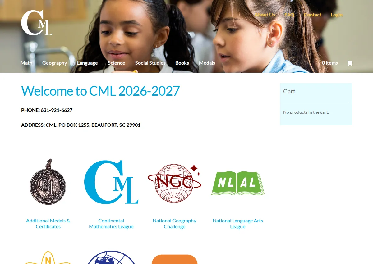 Store homepage