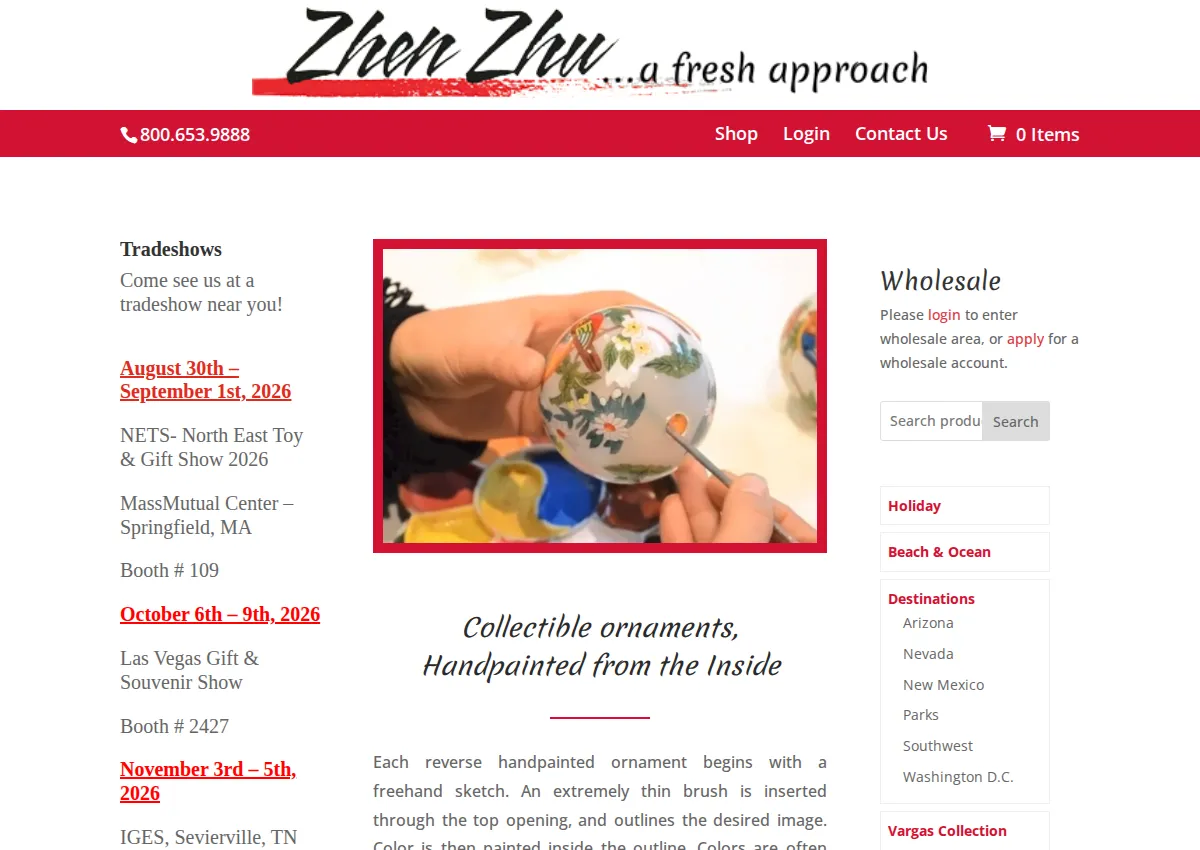 Store homepage