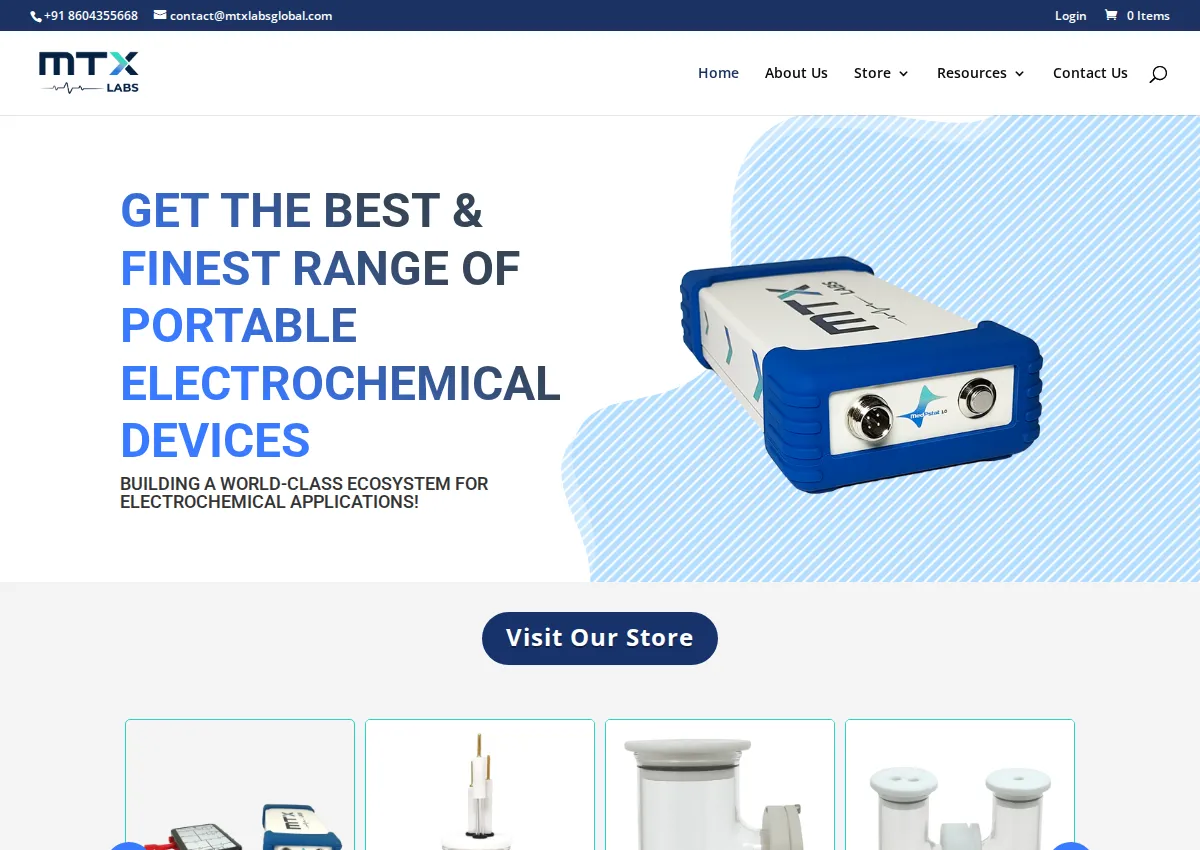 Store homepage