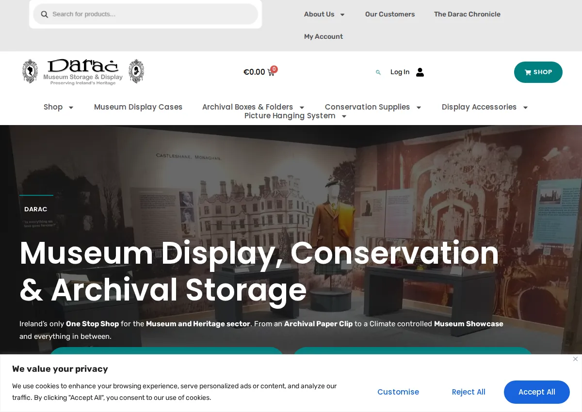 Store homepage