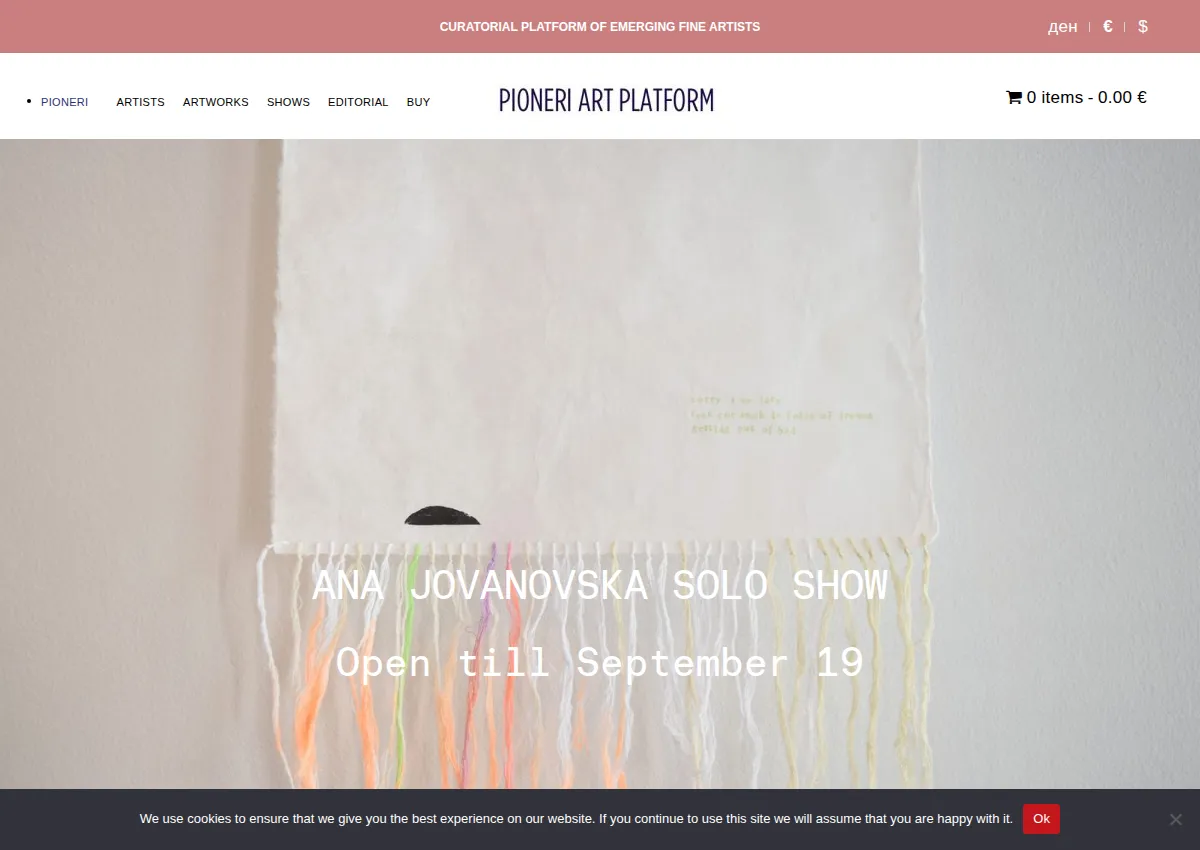 Store homepage
