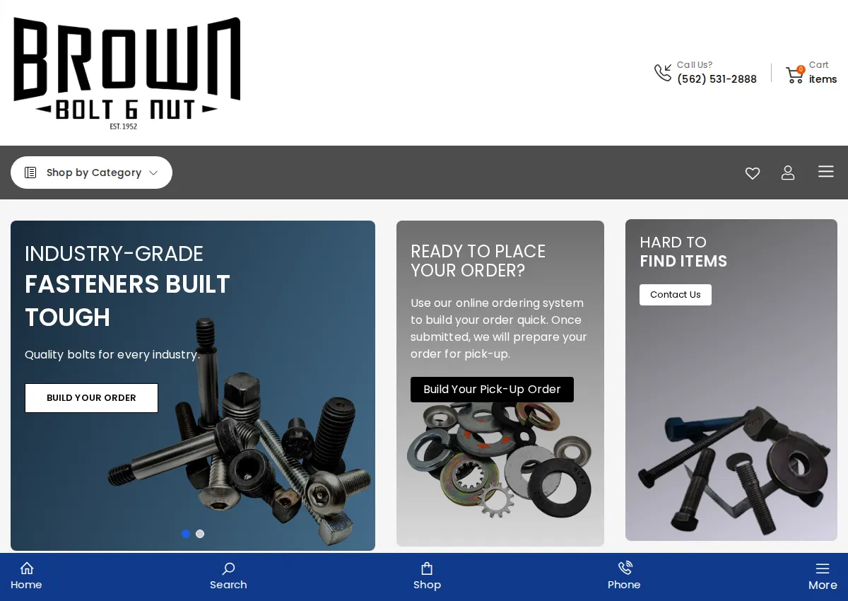 Store homepage