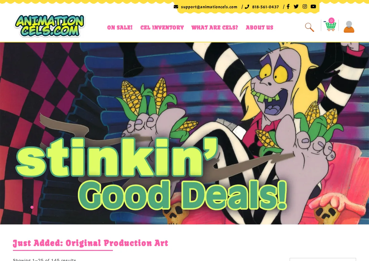 Store homepage