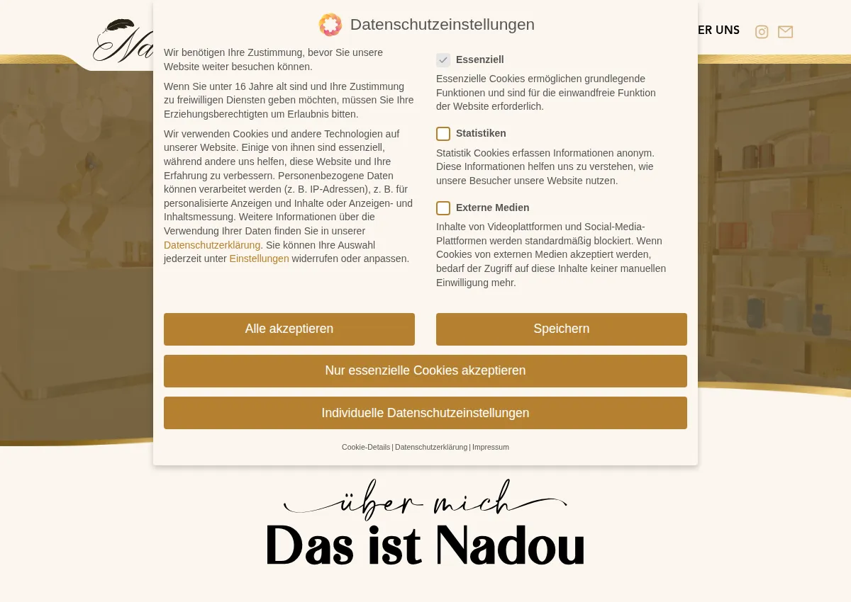 Store homepage