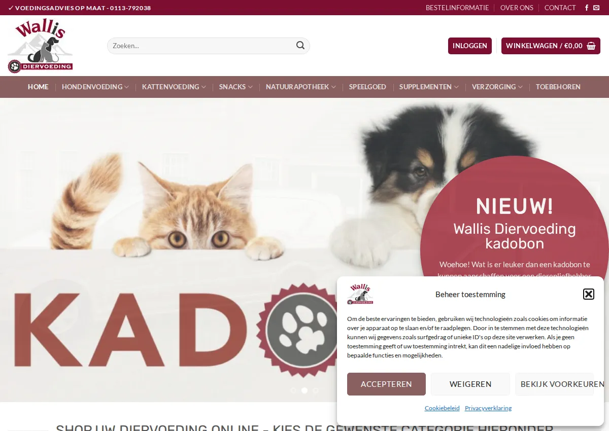 Store homepage