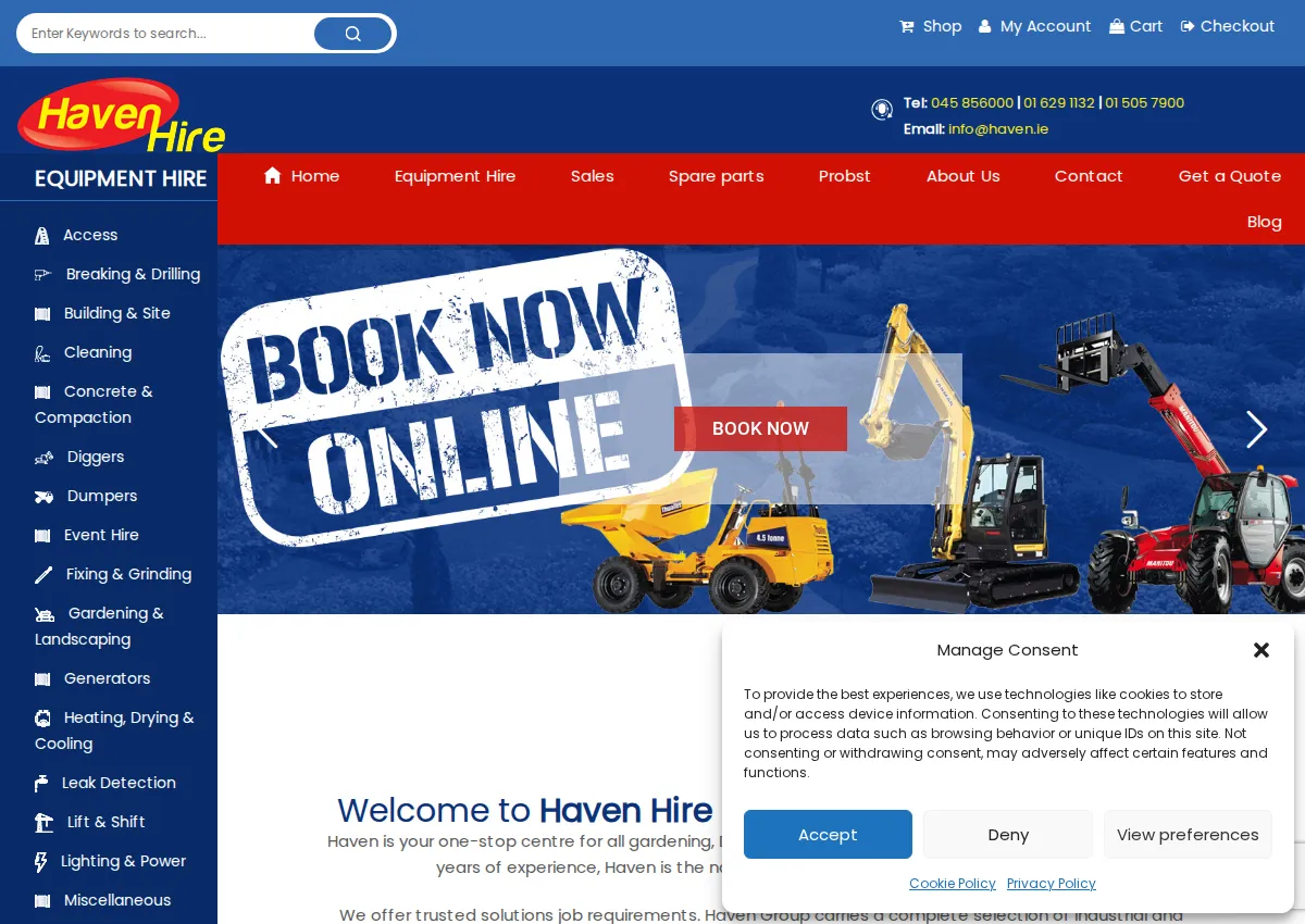 Store homepage