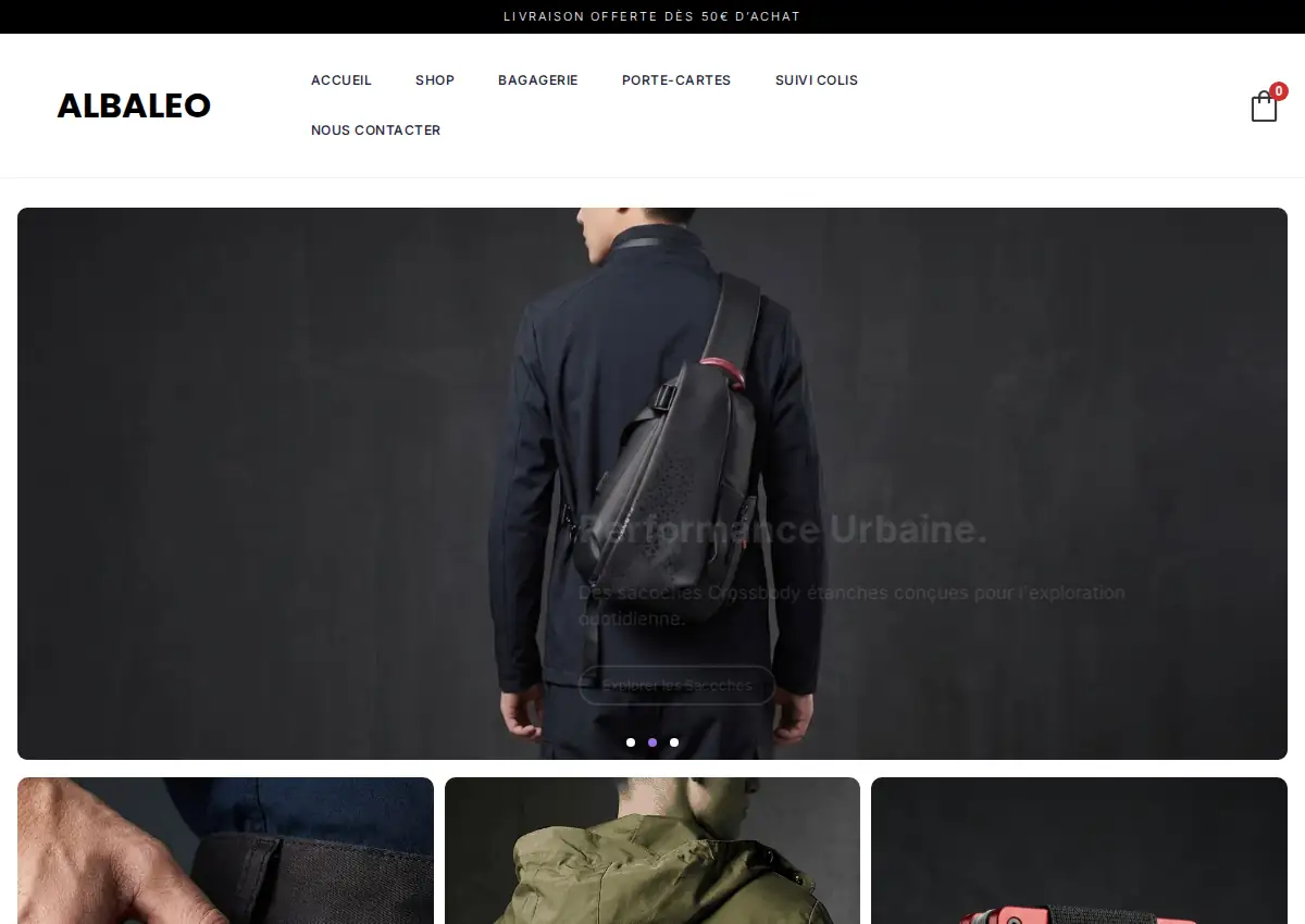 Store homepage