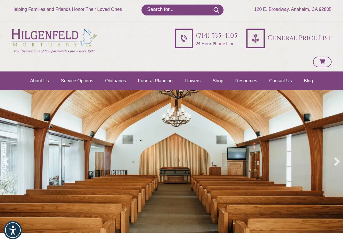 Store homepage