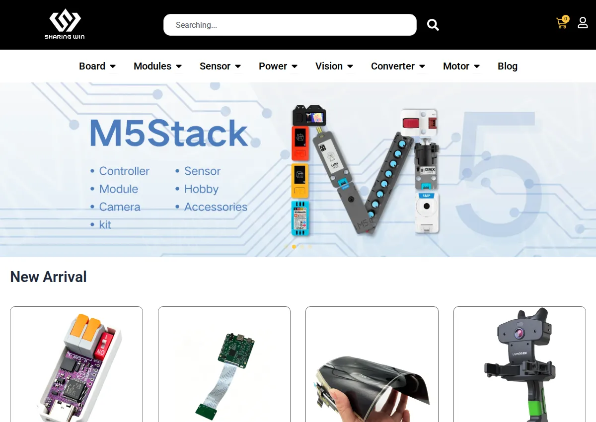 Store homepage