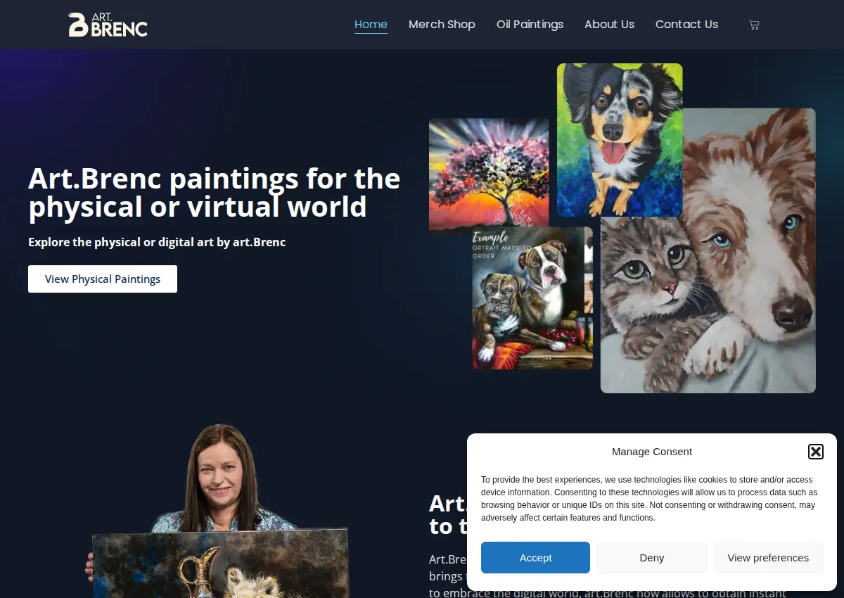 Store homepage