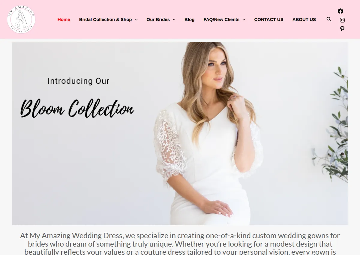 Store homepage